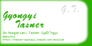 gyongyi tasner business card